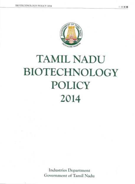 Tamilnadu Bio-Technology Policy 2014